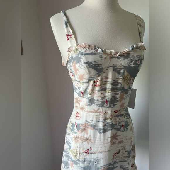 Reformation Christine Long Beach Mini Dress - Picture 5 of 10